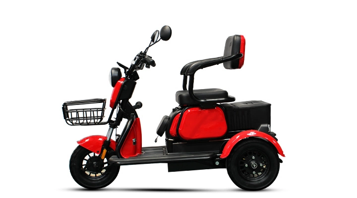 New Arrival Scooter Adult Leisure 3 Wheel Electric City Tricycle Cargo Fat Tire Aluminium Alloy Adult Electric Trike with Front and Rear Basket